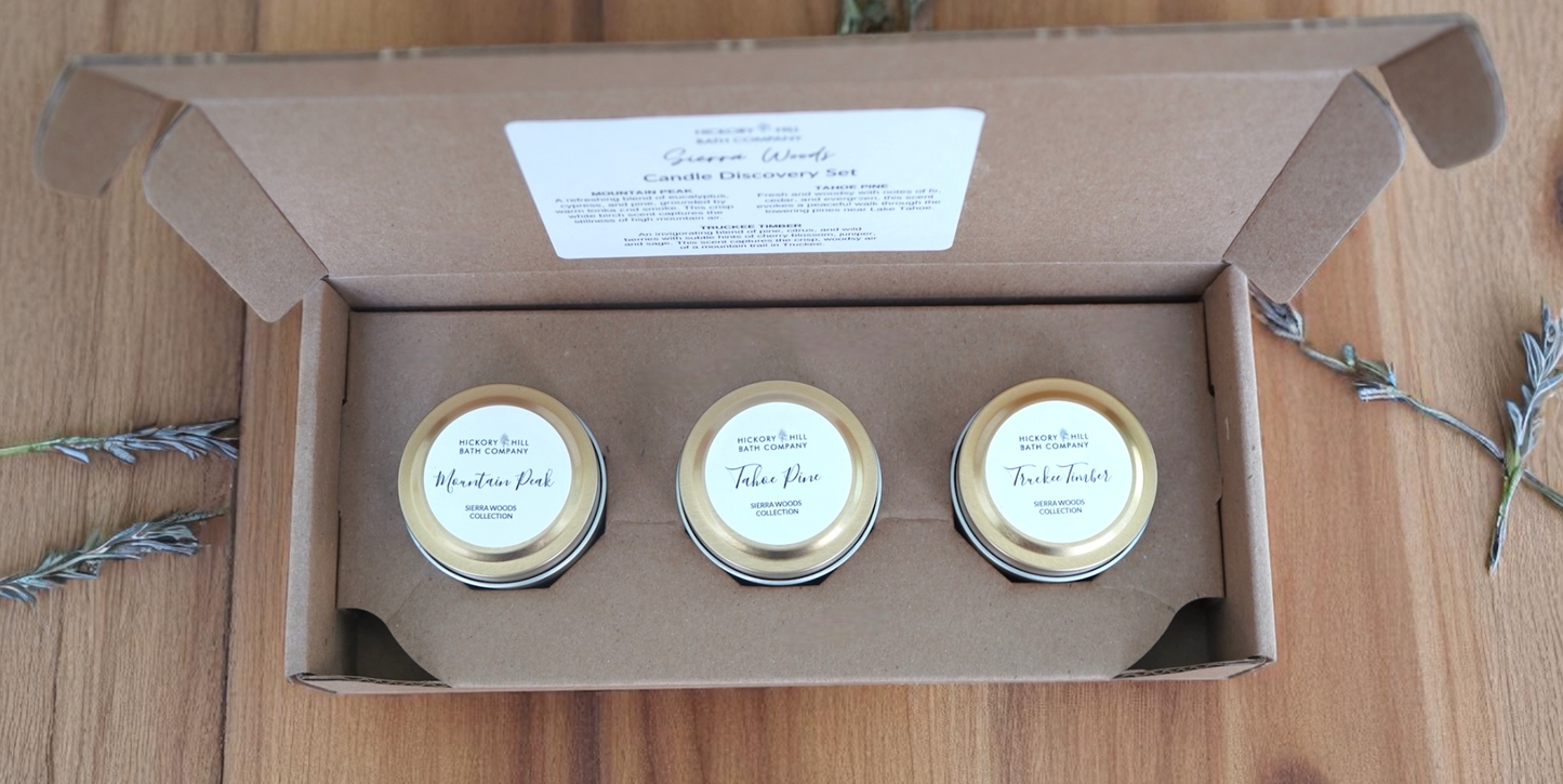 Sierra Woods Candle Discovery Set