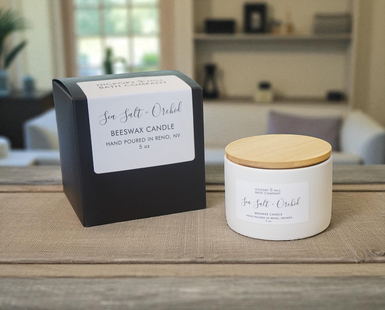 Sea Salt + Orchid Candle