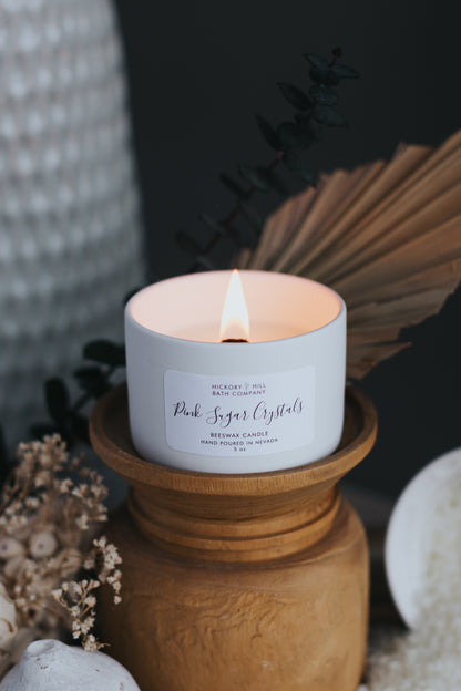 Pink Sugar Crystals Candle